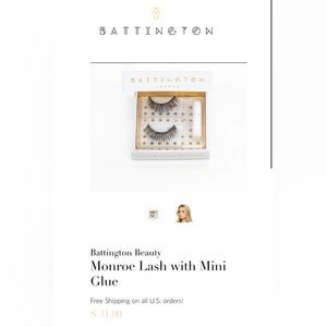Battington Beauty Monroe Lash with Mini Glue.